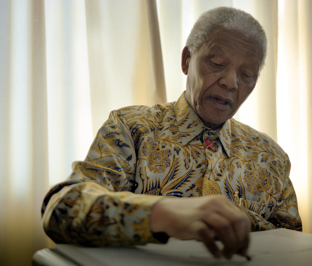 Nelson Mandela, Photo by Grant Warren 