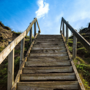 Climb the stairs