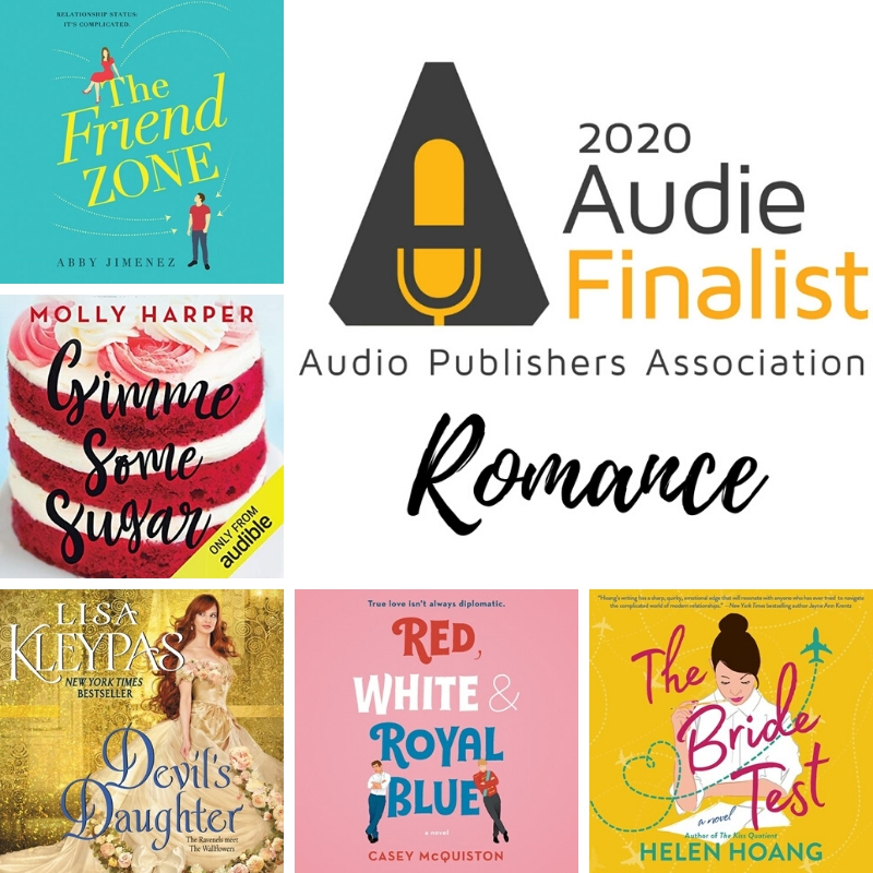 2020 Audie Award Romance Finalists