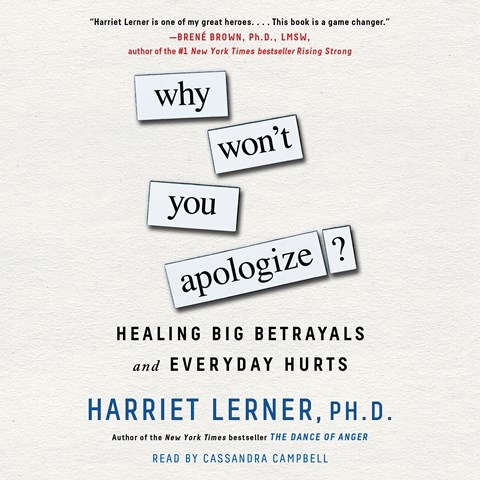 WHY WON'T YOU APOLOGIZE?